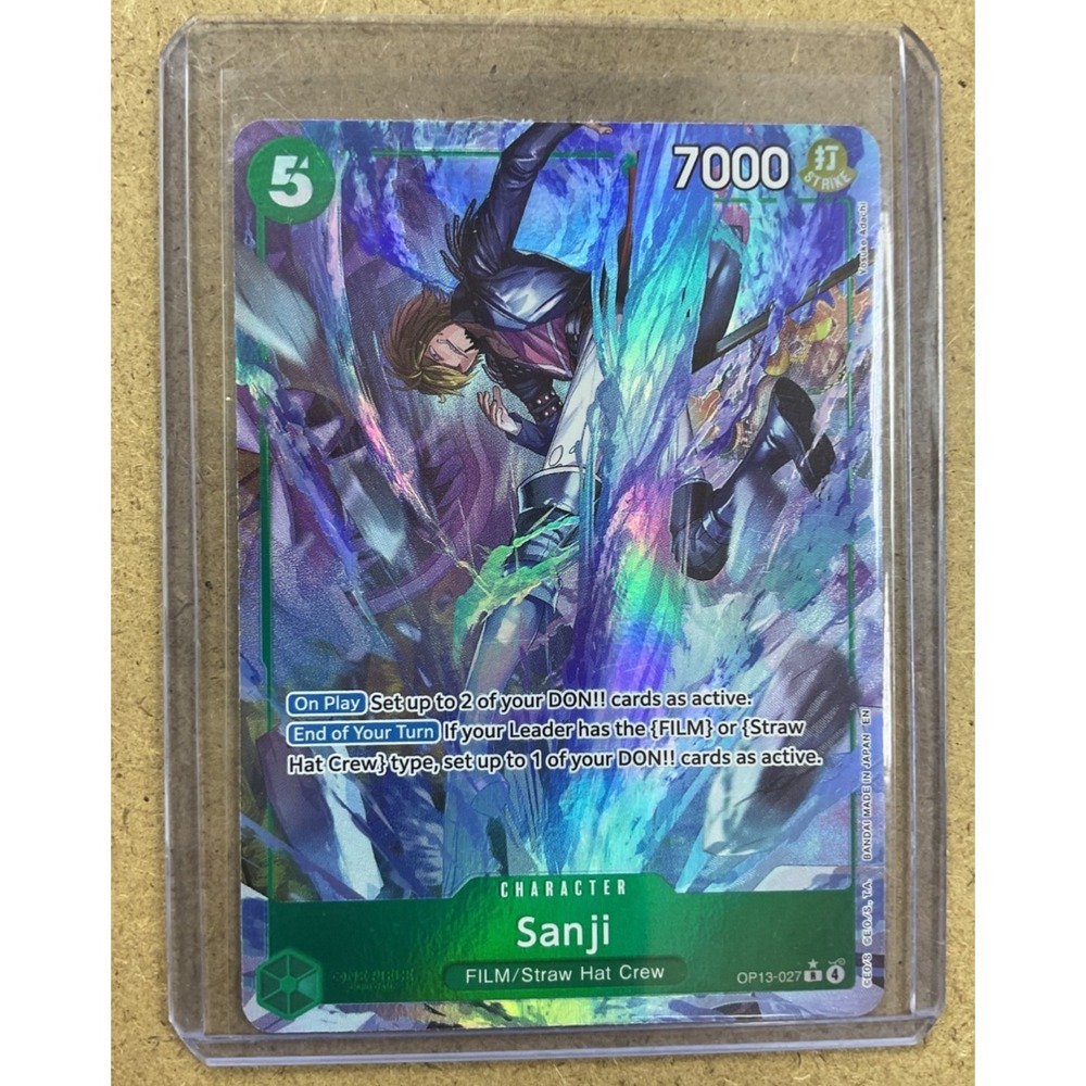 Sanji OP13-027 R One Piece Card Game The Best FILM Straw Hat Crew